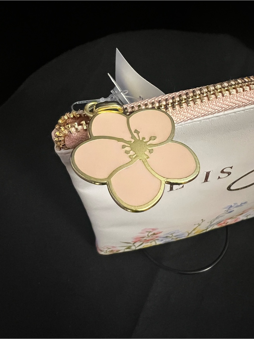 Proverbs 31:25 She Is Strong Floral Zip Pouch - Cream - Picture 3 of 4